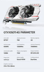 Manufacturer <strong>Graphics</strong> Card New GTX 1050TI 4GB PC <strong>Graphics</strong> Card GDDR5 Gaming <strong>Graphics</strong> Card - Product Image 5