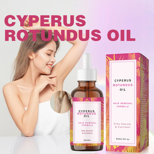 Spray dépilatoire à l'huile de Cyperus aux herbes 60 ml – Bloque la repousse des poils, hydrate et apaise pour tous types de peau – Usage féminin corps - Product Image 2