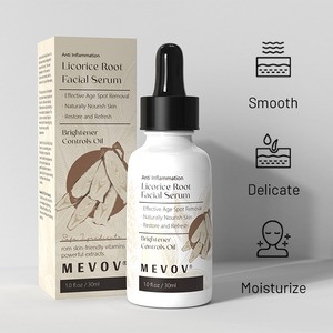 Sérum de <span class=keywords><strong>visage</strong></span> à la racine de réglisse de marque privée Sérum éclaircissant pour la peau Élimination des taches noires Sérum blanchissant pour le <span class=keywords><strong>visage</strong></span> - Product Image 2