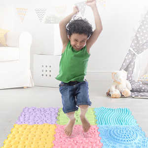 Tappetini Sensoriali per Bambini Autistici, Tappetini da Gioco Massaggianti, Puzzle Sensoriali in Silicone Testurizzato per Bambini e Neonati - Product Image 3