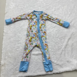 Mystery Box Ready to Ship <strong>Blind</strong> Box Mix Size Mix Print Bamboo Clothes Toddler Sleepers Character Print Baby Bamboo Zippy Pajamas - Product Image 2
