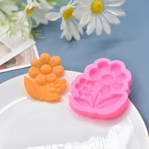 A la venta DIY Fondant decoración de pasteles horneados hojas de flores pequeñas lindos moldes de silicona Fondant para hacer pasteles