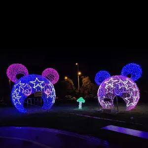 Bola de luz Led de Navidad grande impermeable al aire libre personalizada decoración 3D de calle comercial de lujo