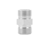Adaptateur hydraulique droit à double raccord mâle plat en acier au carbone 1F de haute qualité, certifié ISO9001, OEM/ODM, fabriqué à Zhuji
