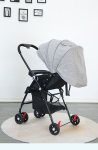 Carriolas de Acero para Bebés, Ligeras, Enfocadas en la Seguridad, Cinturón de Seguridad de 3 Puntos, Plegables, Capacidad de Carga de 20 kg, para Niños Pequeños de 3 Años - Product Image 2
