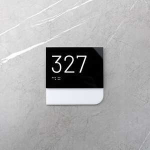 Placa de Puerta en Braille, Letreros con Número de Casa, Placas de Dirección para Exteriores, Placas con Nombre, Placas con Número de Puerta, Placas de Dirección para Oficina y Hotel - Product Image 2