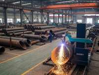 Machine de découpe de tuyaux de grand diamètre KASRY, machine de découpe de tubes CNC plasma flamme pour tuyaux ronds, tuyaux carrés, et chanfreinage de tuyaux