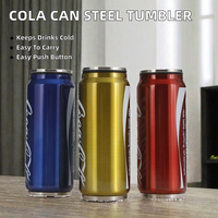 Gobelet isotherme en acier inoxydable à double paroi de haute qualité, capacité de 500 ml, forme de tasse droite, style moderne, couvercle sous vide, gobelet de bureau