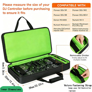 Étui en EVA à fermeture éclair compatible Pioneer DJ avec plusieurs poches de rangement pour DDJ SR/SR2/RR/DDJ-REV1 et Denon <span class=keywords><strong>MC4000</strong></span> - Product Image 2