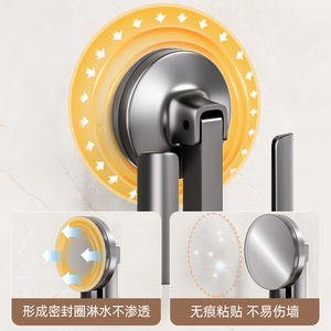 Estante para zapatillas con ventosa para baño, estante montado en la pared sin necesidad de taladro, solución de almacenamiento rectangular duradera para cocina y baño - Product Image 5