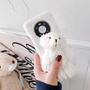 <span class=keywords><strong>Coque</strong></span> en peluche douce et chaude pour <span class=keywords><strong>Huawei</strong></span> <span class=keywords><strong>P30</strong></span> P40 Pro Mate 30 40 Pro, housse mignonne et fourrée pour téléphone portable, idéale pour l'hiver - Product Image 4