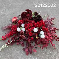 98 Styles Fleurs Rouges En Gros Artificielle Rose Hortensia Fleur De Soie pour Mariage Rouge Faux Fleur