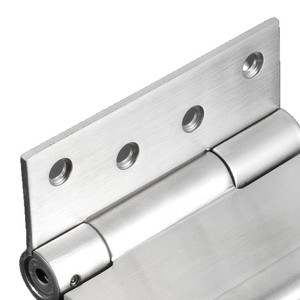 Stainless Steel Self Closing Hinge 180 Degree 4 Hole Brushed Finish For Interior <b>Doors</b> - Product Image 1