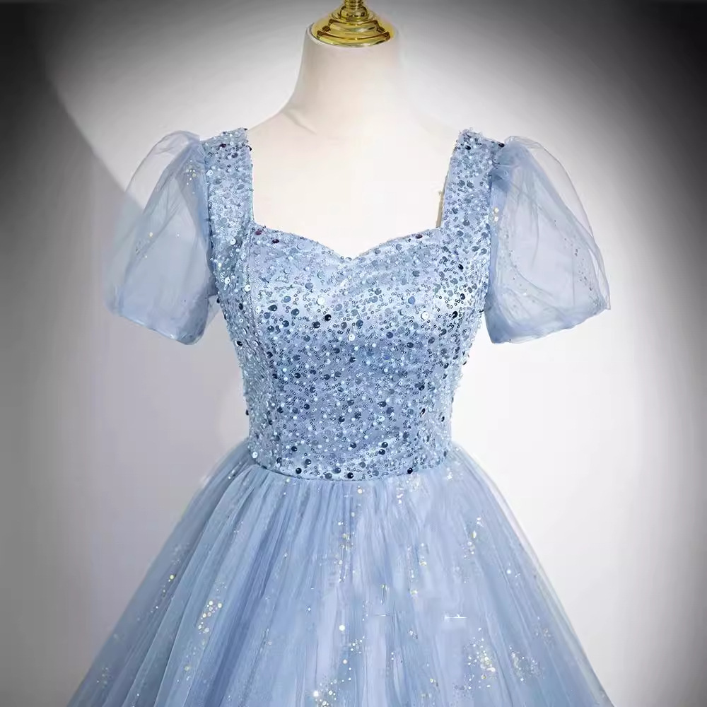 Royal Blue Plus Size Evening Gown - SWS135 Halter Neck Party Dress with  Lace Decoration for All Seasons