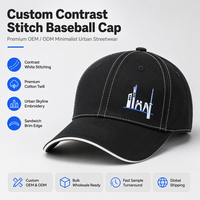 Gorra de Béisbol de 6 Paneles con Bordado Personalizado, Impresión Puff, Estilo Urbano de Lujo, Gorra de Papá con Graffiti, Sarga de Algodón, Unisex, OEM, ODM