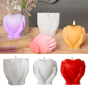 แม่พิมพ์เทียนหอมรูปหัวใจ DIY ทำจากซิลิโคนนำกลับมาใช้ใหม่ได้ เป็นมิตรต่อสิ่งแวดล้อม พร้อมบรรจุภัณฑ์สำหรับตกแต่งงานปาร์ตี้ - Product Image 5