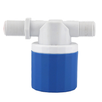 Commutateur de contrôle de niveau de liquide de réservoir à bille en plastique personnalisable de 3/4 ''vanne à flotteur de contrôle de niveau d'eau manuelle pour tour de refroidissement OEM