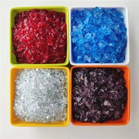 Pierre de verre concassée transparente recyclée 1-3 mm à bon prix pour carrelage, terrazzo, gravier, décoration extérieure d'hôtels et d'appartements