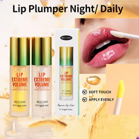 Huile à lèvres repulpante pour la nuit/usage quotidien, pour hydrater, repulper et améliorer les ridules des lèvres, application douce et uniforme