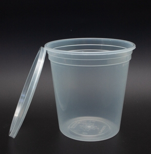 Gobelets jetables transparents en PP avec couvercles hermétiques pour traiteur, portions à emporter, sauces et contenants pour slime - Product Image 4