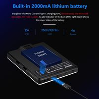 Luz Selfie NEEWER de Alta Potencia, 60 LED, 2000mAh, Portátil, con Clip para Tablet/Laptop, Luz de Relleno para Videollamadas de Zoom y Videos de TikTok