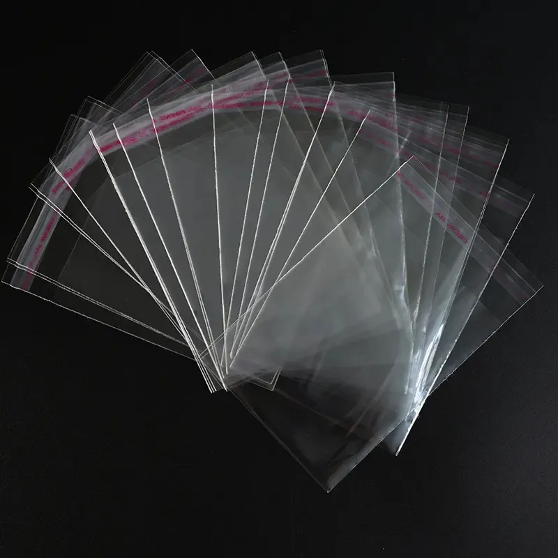 Selbstklebende durchsichtige Cellophan-Verpackung aus Kunststoff Cpp Bopp Opp Verpackungsbeutel für Kleidungsstücke Kleidung Unterwäsche Süßigkeiten