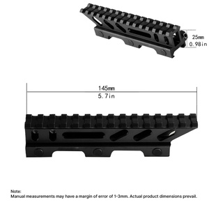 Soporte Elevador ACUMETA para Base de 20 mm con Longitud de 145 mm (Negro) - Product Image 4