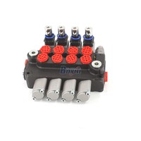 Válvula Hidráulica Manual Universal DCV20 de 4 Vías, 20 L/min, Puertos Roscados G3/8, Suministro Global para Agentes y Comerciantes