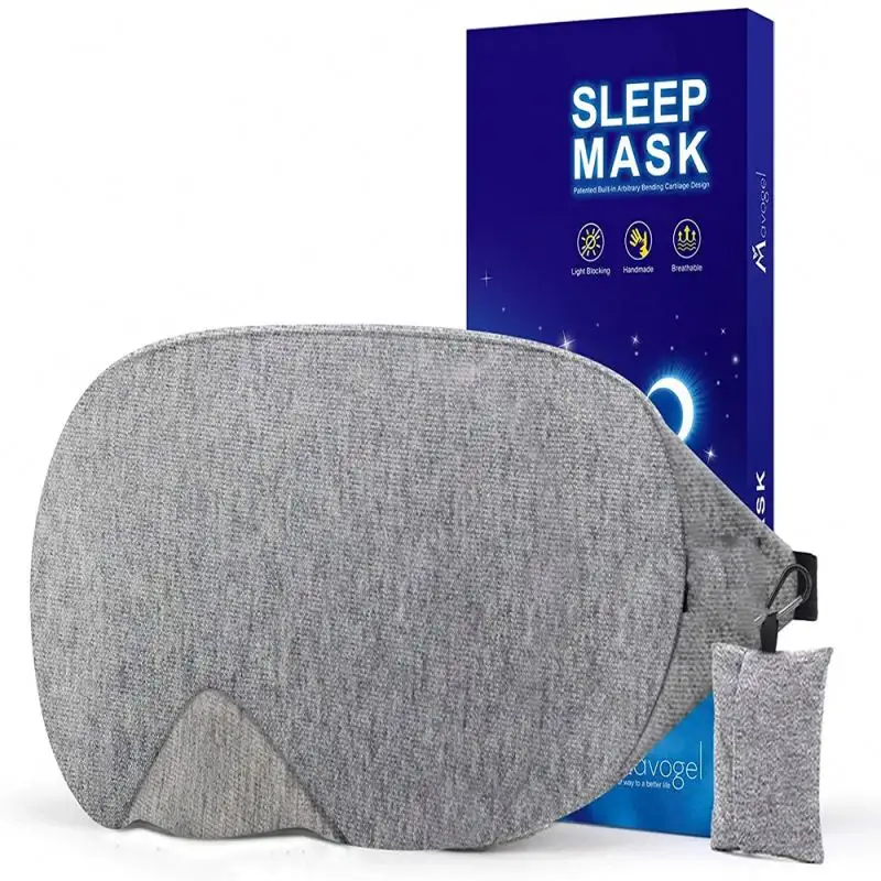 Mascarilla de ojos opaca para dormir con correa ajustable, cómoda, de viaje, personalizada, impresa, de seda, para dormir, 100%
