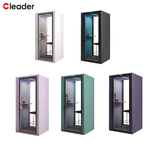 Cabine de bureau individuelle moderne pour télétravail, cabine téléphonique avec cadre en aluminium, mobilier <span class=keywords><strong>acoustique</strong></span>, facile à assembler, cabine de bureau portable - Product Image 2
