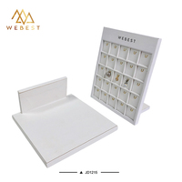Webest Présentoir à bijoux blanc Présentoir à bijoux pour exposition