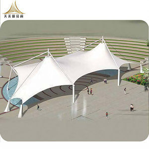 <span class=keywords><strong>2025</strong></span> thiết kế mới thương mại Plaza Lều cảnh quan Shade cấu trúc pvdf độ bền kéo màng cấu trúc - Product Image 4