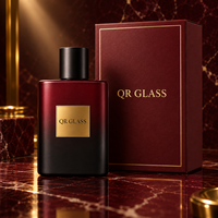 Flacons de parfum carrés de 30 ml, 50 ml, 100 ml, vaporisateur à pompe, bouchon noir et blanc, boîtes cadeaux, conteneur de parfum rechargeable
