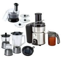Hete Verkoop 1200W Roestvrijstalen Elektrische Juicer Afzuigmachine Multifunctionele 4-In-1 Fruitverwerkingsmachine