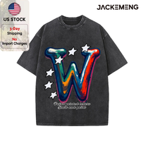 T-shirt Oversize Décontracté Y2K Imprimé Effet Peinture Déchirée Style Streetwear Rétro – Stock USA Vente en Gros