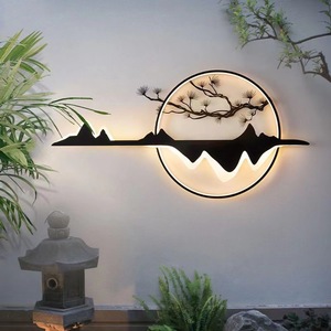 Lámpara Solar de Pared para Exteriores, Impermeable, Estilo Jardín Chino, Luz Decorativa para Patio, Villa, Valla y Pared - Product Image 4