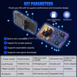 R40S Pro elde kullanılır oyun konsolu Wifi 26 Retro Video oyunu oyuncu, Wifi 3.5 mah 3500 GB ile 256 inç IPS ekran - Product Image 6