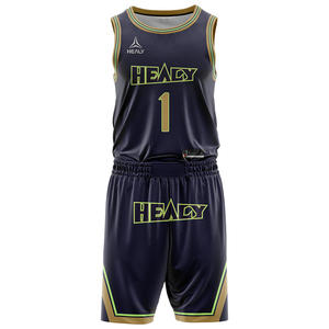 Survêtement de sport en polyester de haute qualité pour hommes, tenue de basket-ball à séchage rapide, nom personnalisé, logo, ensemble léger, confortable et grande taille - Product Image 1