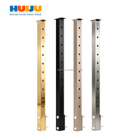 HJ Poteau d'angle moderne en acier inoxydable à fixation supérieure pour garde-corps à câbles, pour balcon et escalier