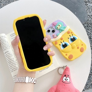 Coque de protection souple en silicone mignonne et fine pour iPhone 15 Pro Max, motif dessin animé éponge adorable - Product Image 6