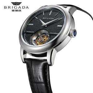 Tourbillon นาฬิกาอัตโนมัติ Seagull ST8002,นาฬิกาหรูสำหรับผู้ชายผู้ผลิตนาฬิกากลไกสำหรับผู้ชายปริมาณสั่งซื้อขั้นต่ำน้อย