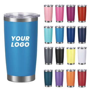 Gobelets isothermes personnalisés <span class=keywords><strong>YETI</strong></span> avec logo, 20 oz, cadeaux de Noël, gobelets de voyage en acier inoxydable à double paroi, avec couvercle coulissant - Product Image 1
