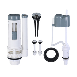 Ensemble de robinet de chasse d'eau pour toilettes à deux pièces, économique, en PP, à double chasse, pour usage hôtelier - Product Image 1