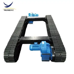 YIKANG-chasis de acero de 7 toneladas con engranaje reductor de motor, chasis de vehículo de rescate de túnel sobre orugas, personalizado