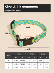 <span class=keywords><strong>Collar</strong></span> para Perro con Estampado Multicolor, Estilo Simple y Moderno para Perros Pequeños, Medianos y Grandes, <span class=keywords><strong>Collar</strong></span> de Nailon Resistente para Mascotas, Pitbulls, Poodles - Product Image 6