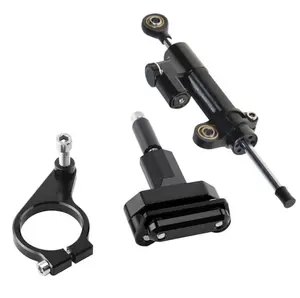 Kit stabilisateur d'amortisseur de direction multicolore en Alu T6 avec support de montage Accessoires de moto d'excellente qualité