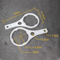 Filtre à eau Aqua universel simple de 10 pouces purificateur d'eau multi-étage système de pré-filtration de boîtier de filtre à eau pour toute la maison