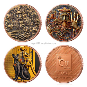 Moneda Conmemorativa de la Mitología Griega y Egipcia, 1 Onza, Cobre Fino .999, Impresión a Color 3D, Moneda Redonda Coleccionable de 1 Onza - Product Image 1