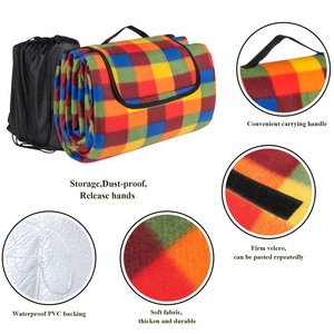 Precio más barato de fábrica personalizado plegable <span class=keywords><strong>200x200</strong></span> alfombra de Camping de lana grande <span class=keywords><strong>manta</strong></span> de <span class=keywords><strong>Picnic</strong></span> de lana Polar <span class=keywords><strong>impermeable</strong></span> - Product Image 2