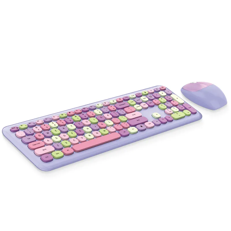 Custom Wholesale Low Price Wireless Mini Colored Keys Computer Keyboard Keyboard Grind Arenaceous Keyboard